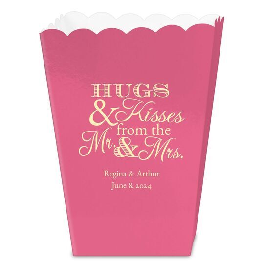 Hugs and Kisses Mini Popcorn Boxes